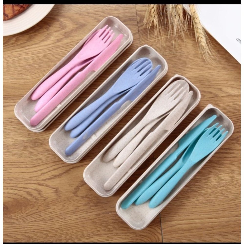 Envionment Friendly Wheat Straw Portable Tableware for Kids